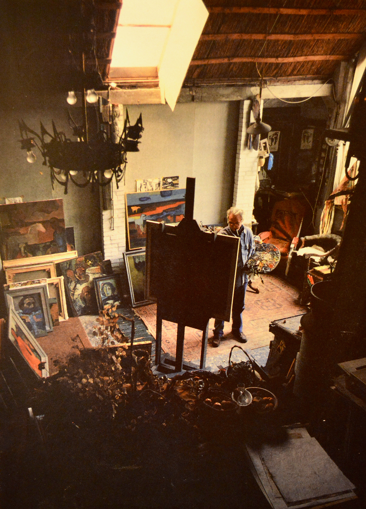 Jaap Min in zijn atelier, foto © Trees Bruinsma